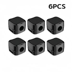 6pcs/pack Magnetic Cable Clips Adjustable Cord Holder Self-Adhesive Desk Cable Management