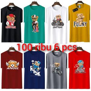 PROMO Paket Baju kaos 100 ribu dapat 6 pc