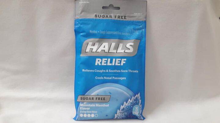 [HCM]Kẹo Ngậm Sugar Free Halls Mountain Menthol  - Mỹ (25 viên)