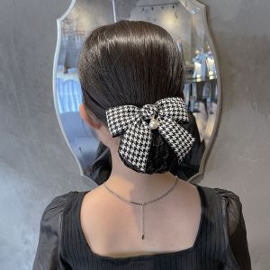 เน็ตติดผม เน็ตผมผู้หญิง เน๊ตติดผมสวยๆ เน็ตติดผมใหญ่ๆ ฤดูร้อน ด้านหลังของหัว อินเทรนด์ ของขวัญสำหรับคุณแม่ พยาบาล อุปกรณ์ตกแต่งผม ของขวัญวันแม่ จี้ไข่มุก พนักงานธนาคาร Houndstooth Bun NET snood ผ้าโพกศีรษะสไตล์เกาหลี คลิปฤดูใบไม้ผลิโบว์ กิ๊บติดผมผู้หญิง