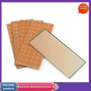 Graceful 5 Pcs 6.5x14.5cm Stripboard Veroboard Uncut PCB Platine Single Side Circuit Board