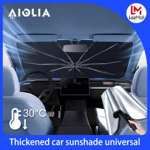 Foldable Car Umbrella Sun Shade Windshield Cover Sunshade Blocks UV Rays Sun Visor Protector Automotive Interior Sun Protection Accessories