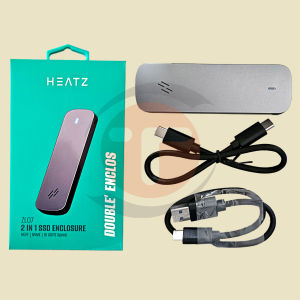 Heatz 2 in 1 ZL07 SSD Enclosure NGFF NVME Transfer Super Cepat 10 GBPS USB 3.1 Interface Type-C