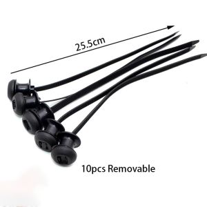 HEALMEYOU 20/50100Pcs Self-Locking Nylon Universal Cable Tie Buckle Cable Tie Retainer Multipurpose Plastic Cable Ties Tool  Nylon Buckle Tie Holder Car Daily Repair