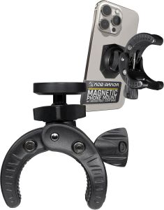 Mob Armor MobNetic Claw with 360 ° Rotation - Bar Mount for Golf Carts Strollers or Any enclsoed cab Vehicle with Round or Square Tubes- Universal Car Magnetic Phone Mount Assembled in USA - Black