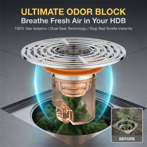 Universal Floor Drain Core Anti-Odor Insect Trap Stopper Fast Drainage Sewer Magnetic Backflow Preventer IwasIpis