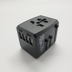 Universal UK/AU/US/EU Travel Adapter Travel With 4 USB Ports Max 6.0A and 2 Type-C Max 3.0A HH191 [Ready Stock KL]
