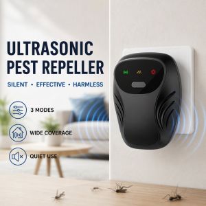 Ultrasonic Pest Repeller 3 Speed Adjustable Harmless For Mice Mosquitoes Roaches Flies Home Use