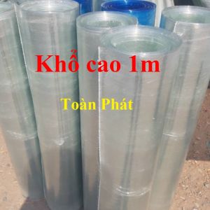 ( Khổ cao 1m x dày 8zem ) Tôn nhựa phẳng lấy ánh sáng màu trắng đục che nắng mưa