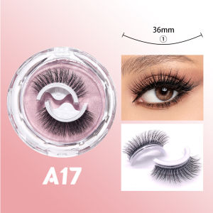 ขนตาปลอม 3D 1 คู่ แบบมืออาชีพ ขนตาปลอมธรรมชาติ สําหรับแต่งหน้า มีกาวในตัว พร้อมกาวรีฟิล false eyelashes