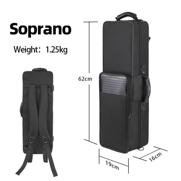Eb and Bb Key Alto, Tenor, and Soprano Saxophone Backpack Instrument ...