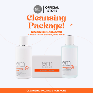 Eva Mulia Cleansing Package - Paket Pembersih Wajah Eva Mulia Untuk Kulit Wajah Berjerawat