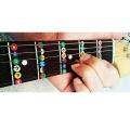 【Local delivery】 Guitar Fretboard Notes Map Labels Sticker Fingerboard Fret Decals for 6 String Acoustic Electric Guitarra Guitar Scale Sticker. 