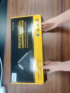 Professional Condenser Microphone Large Diaphragm Broadcasting and Recording Mic Kit For Live Singing KTV Karaoke