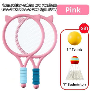 Kids Badminton Racket 2pcs with Balls Tennis Set Tennis Outdoor Party Interactive Sports Toys