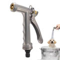 KIPRUN Garden Hose Nozzle, Meatal Garden Hose Spray Nozzle with Rear Trigger Grip, Adjustable High Pressure Nozzle Sprayer for Watering Plants Washing Car Showering Pet, Zinc Alloy. 