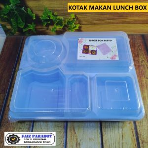 Tempat makan sekat 5 MISTING BENTO / lunch box bento / kotak catering