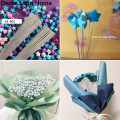 【Free Shipping】10Pcs Star Bouquet Wire DIY Handmade Paper Bouquet Birthday Valentine's Day Gift. 