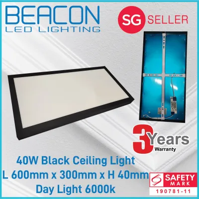 BEACON LED 40W Ceiling Light / Square Round Rectangle Surface Mounted Light-3 year warranty LONGEST WARRANTY (Please refer to the images for colour selection)