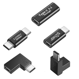 2PCS USB 3.1 Type C Adapter with Female / Male Port Durability for Stable Connections and Improved Office Productivity