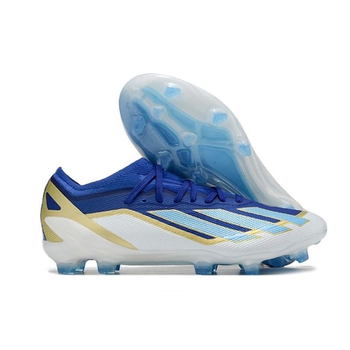Sepatu Bola Anak Adidas X Crazyfast Blue White Gold FG Lazada