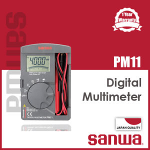 Sanwa PM11 - Pocket Type Digital Multimeter Tough but Compact DMM (Made in Japan)