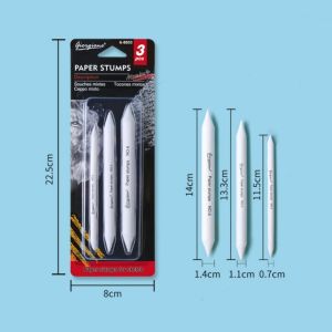 3/7Pcs White Blending Stumps and Tortillions Sketch Paper Eraser Pens Smearing Paper Roll Pens Art Drawing Pens Tool