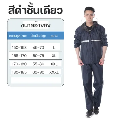 ⛈️ชุดกันฝนผู้ใหญ่⛈️ชุดกันฝนอย่างดีหนาๆ ชุดกันฝนขี่มอเตอร์ไซค์ เสื้อกันฝน ผู้ใหญ่เสื้อกันฝนมอเตอร์ไซค์ raincoat