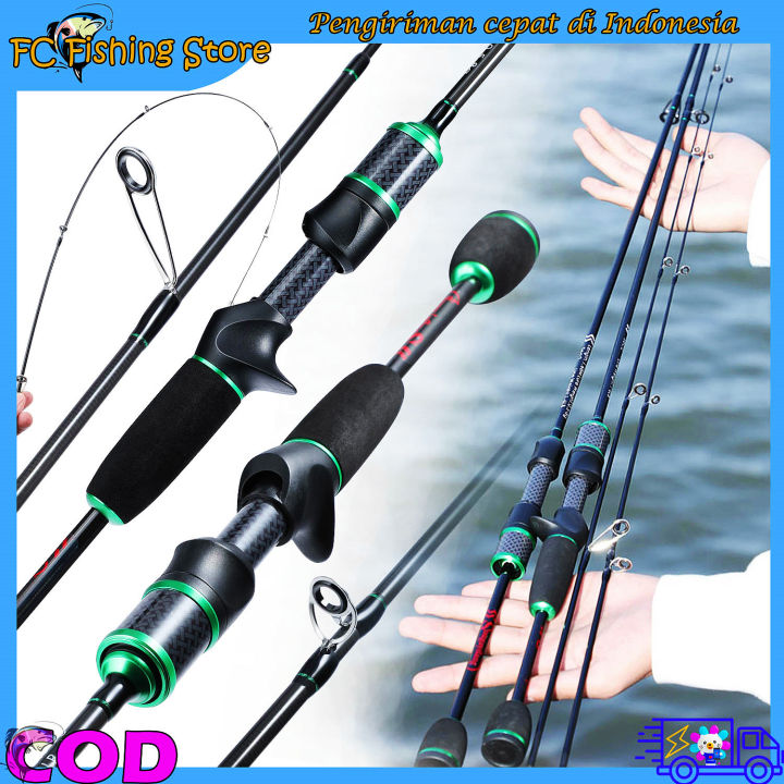 Sougayilang COD Lentur Joran Pancing 168 180cm UL Pancing Jigging Pancing Serat Karbon Tinggi Jig Fishing Rod