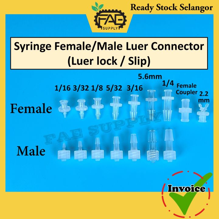 Luer Fittings tube hose Plastic Female male Luer Adapter PP for Luer ...