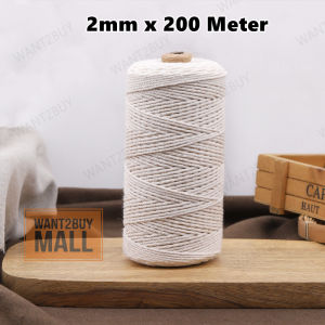 UMI 1 Roll 1-6mm DIY White Brown Sisal Rope Cat Tree Post Climbing Replacement Sharpen Claw Tali Guni Cakar Kucing 麻绳