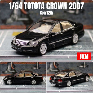 1/64 TOYOTA Crown Gen 12th 2007 Sedan ature Model JKM 1:64 Premium Toy Car Vehicle Free Wheels Diecast Alloy Collection Gift