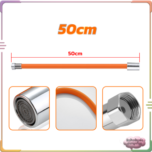 ท่อต่อก็อกน้ำ สายยางต่อก๊อกน้ำ สายต่อก๊อกน้ำ ต่อก็อกน้ำ ขั้วต่อก๊อกน้ำขยาย ดัดได้ หมุนได้ 360องศา ป้องกันน้ำกระเซ็น ประหยัดน้ำ ใช้กับก๊อก หัวเกลียว มีขนาด20 /30 /50ซม