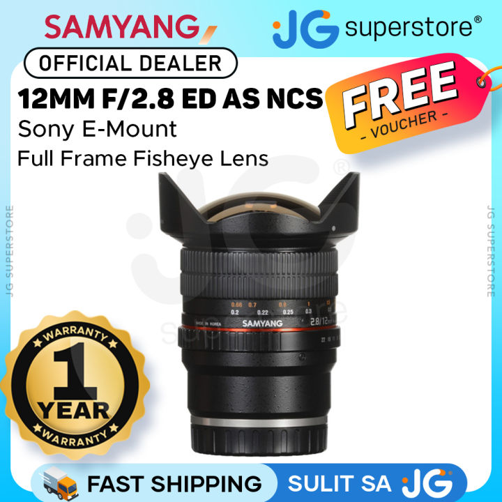 E Mount Samyang Fisheye Sony Samyang Ultra Wide Angle 12mm ED NCS