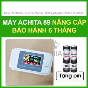 Máy đo nồng độ oxy trong máu spo2 ACHITA A89 Chip nhập khẩu và công nghệ quang học giúp đo cực chính xác máy đo spo2 được chứng nhận FDA của Mỹ về chất lượng bảo hành 6 tháng - Shop MANIA