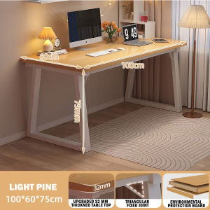 A661 Minimalist Dual Study Table Simple Modern Bedroom Study Desk Office/Work from Home PC Desk