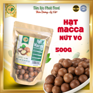 Hạt Macca Nứt Vỏ Tân Lộc Phát Bịch 500g