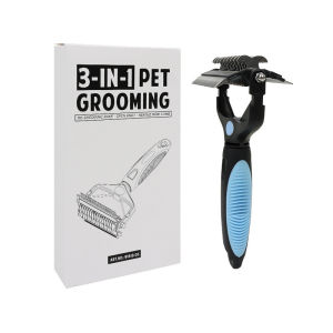 MAODEBEAR Pet Hair Removal Brush 3 in 1 Hair Care Grooming Dog Cat Self Cleaning Deshedding Removal Tool 宠物梳子