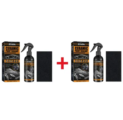 Rayhong 9H Ceramic Car Coating Wax Hybrid Nano Liquid Glass Ceramic Car Coating Polish Sealer Sealant Hydrophobic Wax Ceramic Coating For Cars Rapid Ceramic Paint Sealant Kit Gloss & Shine Hydrophobic Car Polish Car Detailing For Auto Vehicles 120ml