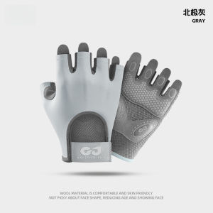 Fitness gloves anti cocoon outdoor sports cycling half finger gloves anti slip and shock-absorbing yoga gloves