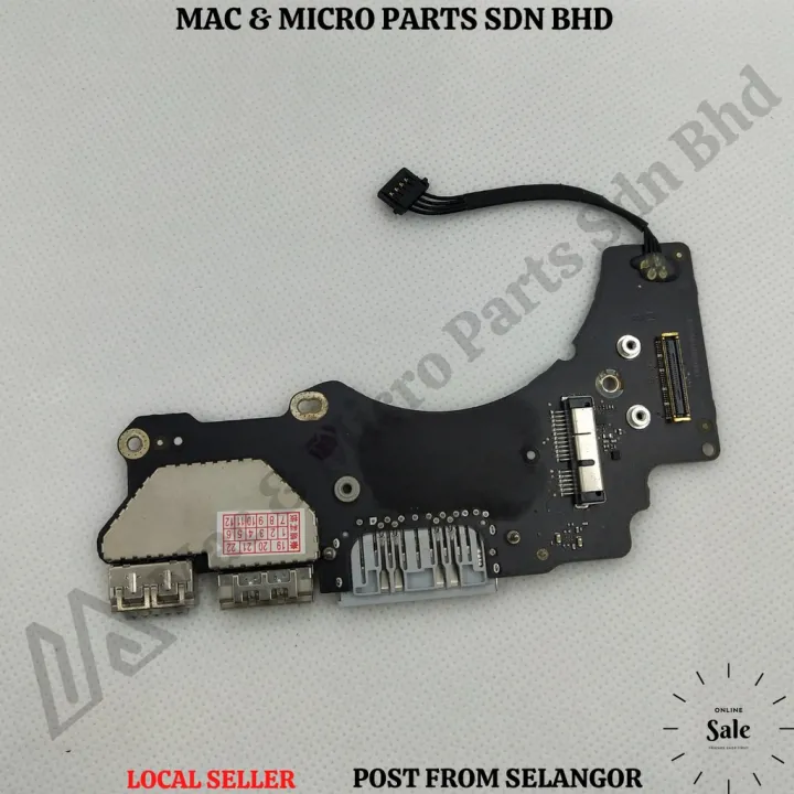 Mac & Micro Parts New Macbooks Pros Retinas 13-inch 2015 A1502 DC Jack (USB I/O) Laptop Spare Part Replacement Component