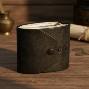 BLACKON With Clasp Cash Wrap Wallet Multifunction Solid Color Pocket Wallet Simple Leather Money Holder Traveling