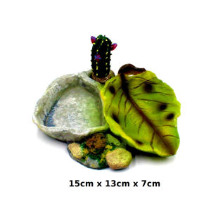 Rock Oasis Reptile Corner Bowl – Nature-Inspired Dish Plate for Wilderness Pet Feeding