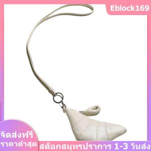 Women Mini Croissant Bag Small Coin Purse Solid Color Neck Dumpling Bag PU Leather Small Storage Bag for Keys Cash