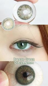 QIAN MAN colored contact es Breeze Series 14.2mm diameter natural mixed-race look 6-month buy 1 get complete case kit free buy 2 get 60ml solution free