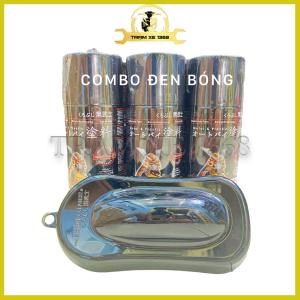 Gói Combo Sơn Samurai màu đen bóng 109 đủ quy trình 3 chai (Uch210 - 109 - 128) - Trạm Xe 1368 dễ dàng sử dụng dành cho mọi dòng xe