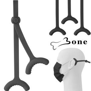 [ *สายสั้น* -1เซ็ท-3ชิ้น]สายคล้องแมส ซิลิโคน  (1เซ็ท:3ชิ้น/Mask Tie) : ยาว 9.8” นิ้ว(25ซม.) / กันเจ็บหู  / ปรับความยาวได้