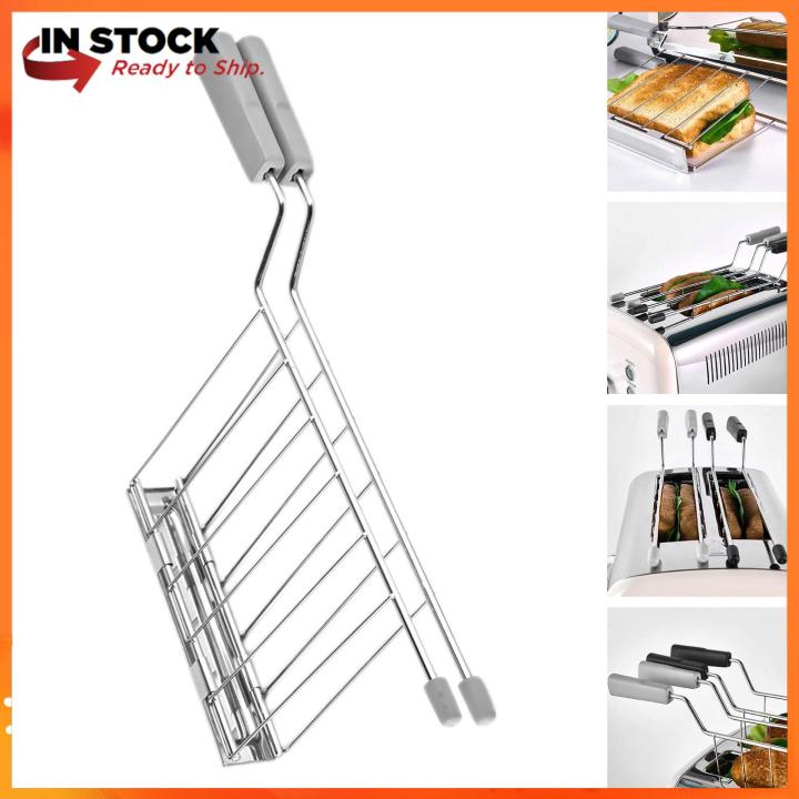Ulight Toast Slice Holder Toaster Grill Rack Practical Bread Machine ...