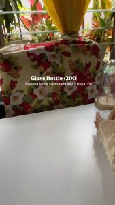 200/300ml Pudding Bottle With Lid Glass Jar With Cover Clear Yogurt Cup Baking Mold Mousse Container
