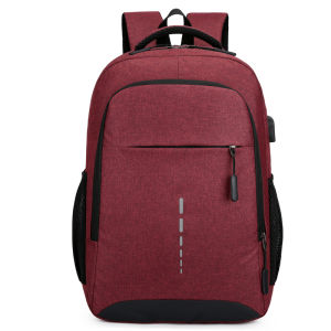 Techdoo Tas Ransel Laptop USB Charger Tas Sekolah Pria Casual Tas Punggung Pria Multifungsi Kantoran TR211